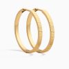 Hot Eline Rosina Hailey Statement Hoops Gold Plated Sterling Zilver