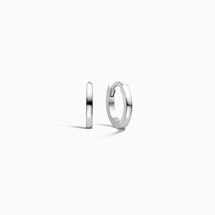 Hot Eline Rosina Huggies (10Mm) 14K White Gold