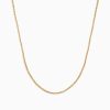 Hot Eline Rosina Twisted Rope Necklace Gold Plated Sterling Zilver