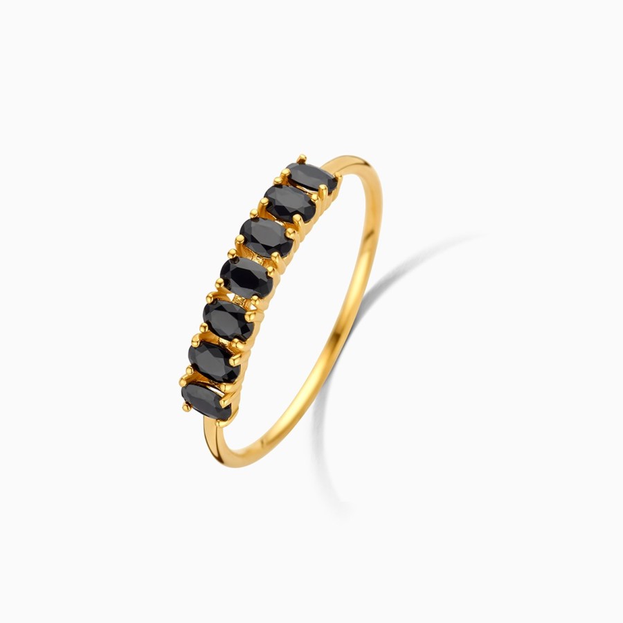 New Eline Rosina Rock Solid Ring 14K Yellow Gold