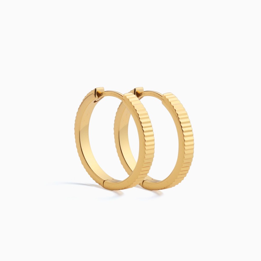 New Eline Rosina Hailey Hoops Gold Plated Sterling Zilver