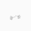 Hot Eline Rosina Zirconia Flower Earrings Sterling Silver