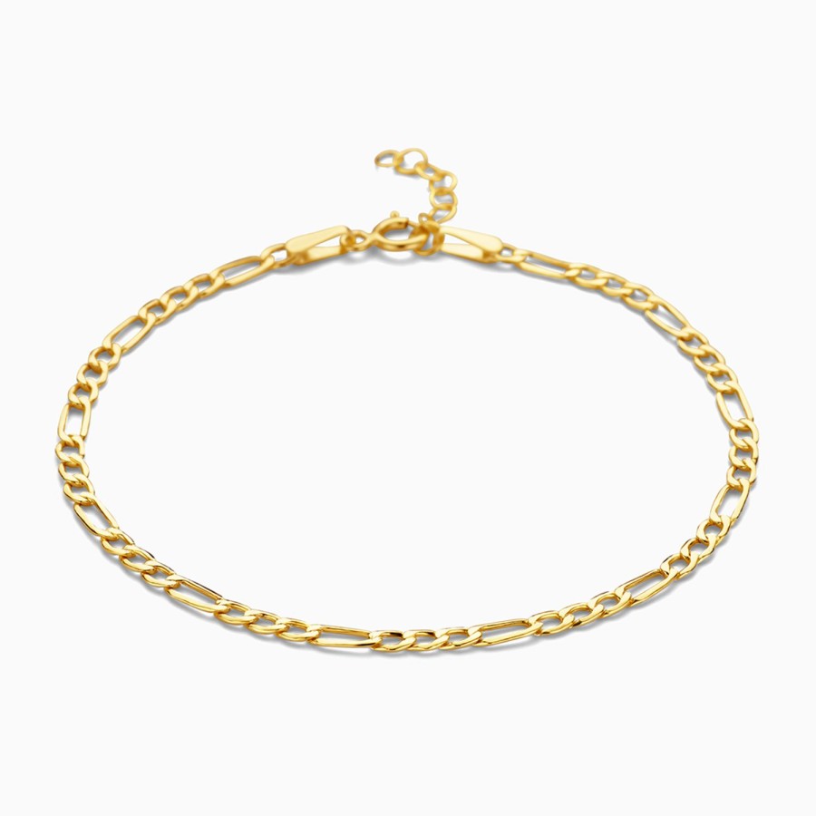 Clearance Eline Rosina Figaro Chain Bracelet 14K Yellow Gold