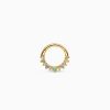 Online Eline Rosina Opal & Diamond Daith Piercing 14K Yellow Gold