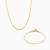 Online Eline Rosina Herringbone Set 14K Yellow Gold