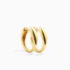 Wholesale Eline Rosina Allure Hoops Gold Plated Sterling Zilver