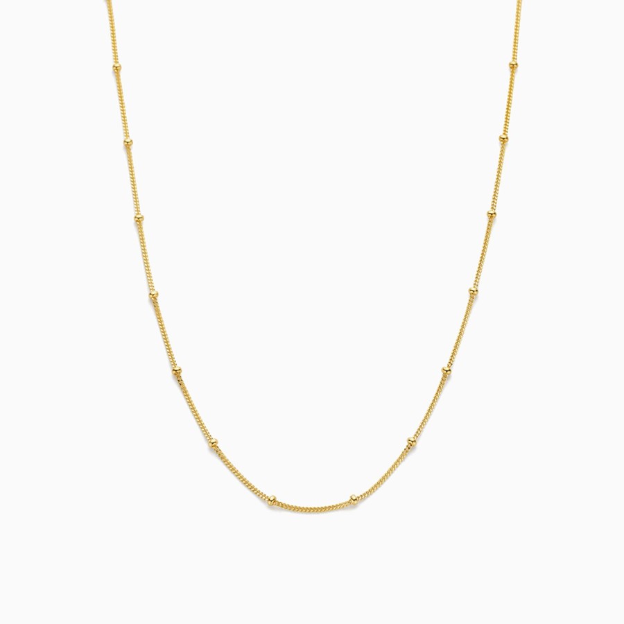 Hot Eline Rosina Dotted Chain Necklace 14K Yellow Gold