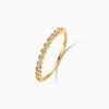 New Eline Rosina Diamond Bubble Ring 14K Yellow Gold