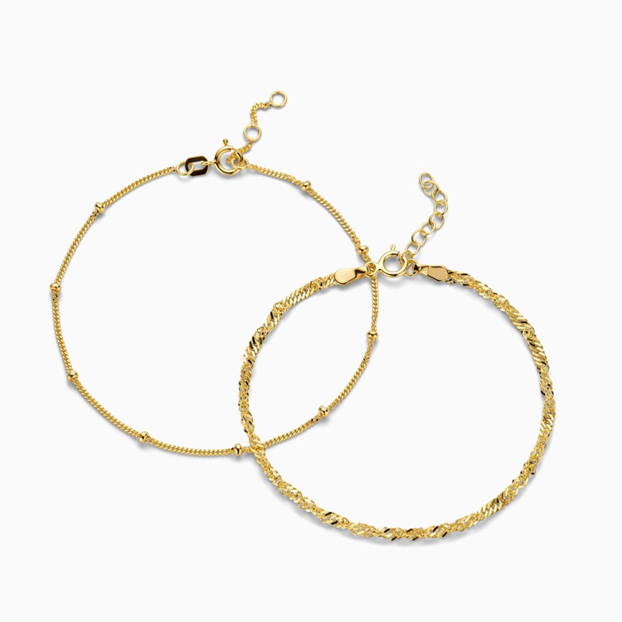 Best Eline Rosina Essential Bracelet Set 14K Yellow Gold